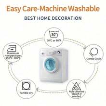 New Explosive Pink Boho Geometric Polyester Short Plush Pillow Sofa Cushion Cover 4pc(No Pillow Core)