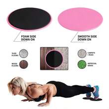 2 pezzi Set Pedali da Pilates e Yoga, Disco per Allenamento Addominali e Fitness, Scheda per Allenamento Cosce e Snellimento