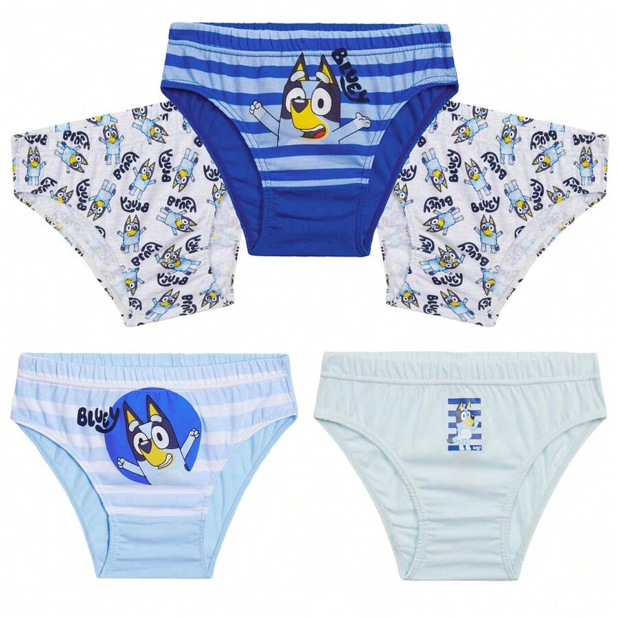 Bluey Briefs Comfortable Soft Breathable Underwear Pack Of 5 Underpants - Multicolor - View 1