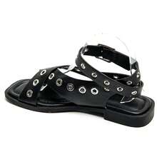 Sandals Plates And Brides Croissants And Decorations – Style Urban Chic - Black - View 6