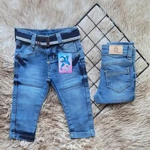Baby Boy's Jogger And Skin Jeans With Lycra, Size 0 To 12 Months - 寶藍色 - 查看 2