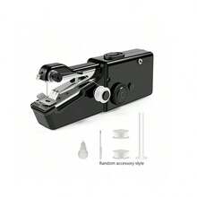 CS-101B Household Portable Electric Handheld Sewing Machine, Suitable For DIY Manual Sewing, Fabric, Clothing, Travel, Home, USB Power Supply And AA Battery Power Supply, Easy-To-Use Beginner Small Handheld Sewing Machine, Single Machine Size 8.2 "* 2.7" * 1.2 "(Note: Can Only Be Used For Thin Fabrics/The Color Of The Attachment Is Random) - Multicolor - View 17