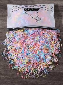 2000 pièces Mini Élastiques à cheveux jetables en caoutchouc pour queue de cheval, convient pour un usage quotidien, accessoires pour cheveux, porte-queue de cheval