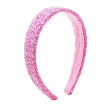 1/10pcs New Glitter Wide-Banded Headband, Colorful Gradient Top Knot Headband, Sweet Headpiece Suitable For Daily Commute, Work, School