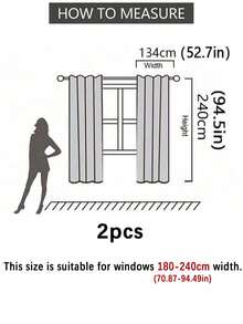 1 件遮光薄纱窗帘，实用多用途，适用于阳台、客厅和度假屋