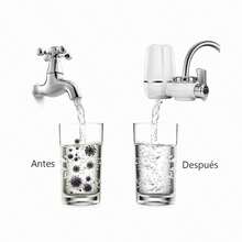 Filtro depuratore d'acqua Klack per rubinetto, offre acqua pulita e sicura istantaneamente. Elimina le impurità e migliora il sapore - Consegna in 24/48 ore GRATUITA! - Bianco - Visualizzare 3