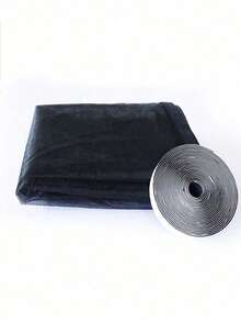 Mückensicherer Fensterbildschirm Insektenscreens für Fenster, Mückennetz aus schwarzem Fiberglas-Tüll gegen Mücken und Fliegen - Schwarz - Übersicht 9