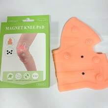 Rodillera de silicona con imanes rodillera silicona ortopédica protección deportiva imanes alivio dolor articulaciones ejercicio fitness rehabilitación - CAFE - Ver 3
