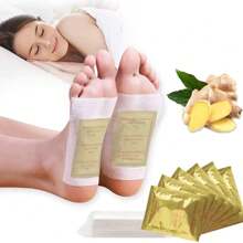 10/50/100 piezas Parches para pies con jengibre - Almohadillas de cuidado profundo de los pies, parches para pies de adultos con jengibre, carbón de bambú, lavanda y hierbas