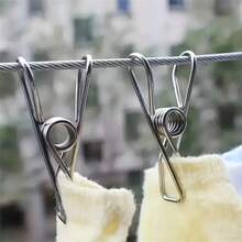 2/20/40PCS Stainless Steel Clothes Pegs - Heavy-Duty Clothes Pins For Laundry, Hanging Clips For Papers, Snack Sealing - View 3