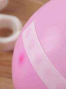 300pcs Double-Sided Transparent Balloon Glue Dots For Wedding & Birthday Decoration, Home & Office Supplies
