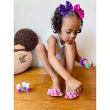 Piggy Paint  Nail Polish Set For Kids' - Stay Positive Rainbow - 0.48 Fl Oz/4ct