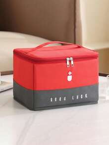 聚酯纤维急救包 - 空医疗用品收纳包，适用于家庭、办公室、旅行、徒步、露营、背包旅行、骑行 - 便携式创伤急救包