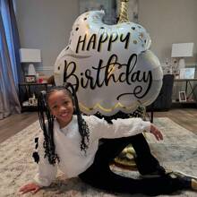 1pc Giant 132cm/97cm Black & Gold Birthday Cake Shape Foil Balloon - Perfect For Party Decor And Photo Prop, Party Decoration Balloon, Holiday Decor Balloon, Birthday Celebration, Birthday Party, Gift Giving, Baby Shower, Bachelor Party