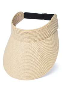 1顶夏季透气可调节遮阳帽，可折叠宽檐草帽，男女通用防紫外线 - A - 查看 10