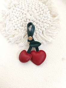 1pc Creative Cherry Keychain Women Colorblock Cute Charm Bag Pendant Gift Bridesmaid Gifts - Multicolor - View 8