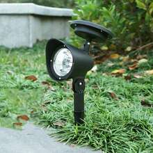 1pc Solar Powered Landscape Spotlight, 4 LED Outdoor Lighting, RGB Pathway Light With Motion Sensor, Semi-Embedded Installation, Warm White/White/Color Light, No Remote Control, Suitable For Yard, Garden, Path & Lawn - LED (spotlight) - View 7