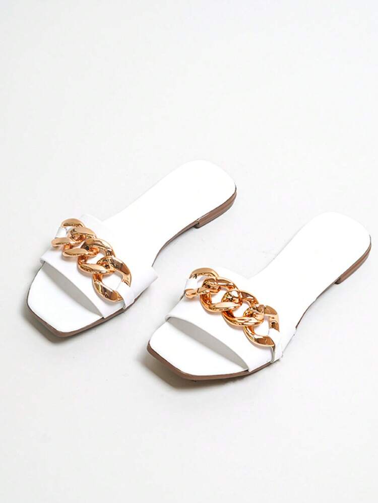 Women Flat Sandals - 白色 - 查看 2