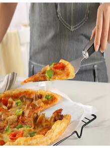 1/2 Stücke Edelstahl Pizzaschneider, Käsespachtel, Dünnkrust Pizzarad, Backwerkzeug, Pizzaschneider, Muttertag