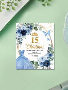 11pcs Customized 15th Birthday Bottle Stickers, Personalized Text Name Date Printing, Crown Design, Thank You Label, Birthday Party Celebrations, Gift Stickers, Personalized Gifts, Holiday Decorations, Gift Ideas For Women, Party Supplies - Multicolor - View 10