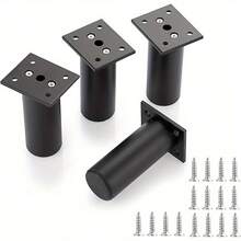 4 piezas Patas ajustables para gabinete, Patas de muebles ajustables, Elevadores de muebles de sofá, Patas de repuesto DIY para muebles, Pies para soporte de TV - Multicolor - Ver 14