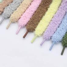 1 对 1.5 厘米宽蓬松内搭鞋带，休闲鞋配件 - #3992淺粉紫 - 查看 3