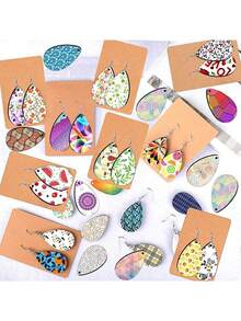 1 Paar personalisierte Bild-Ohrringe, rund/tropfen-/herz-/dreieckförmig, geeignet für Sommer Strand, Deko-Accessoires für Fotografie, personalisierte Acryl-Ohrringe, bohemian-vintage europäischer und amerikanischer Stil Ohrringe, übertrieben modische Ohrringe, Geschenk für Freundin, gravierte Armbänder für beste Freundin, das bedeutungsvollste Geschenk