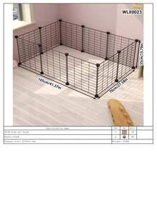 Rabbit Cage Fence, Indoor Home Use Small Dog Corgi Isolation Net, Kitten/Puppy Playpen