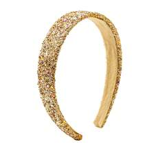 1/10pcs New Glitter Wide-Banded Headband, Colorful Gradient Top Knot Headband, Sweet Headpiece Suitable For Daily Commute, Work, School