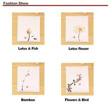 创意中式贺卡商务留言感恩节生日DIY邀请函空白小贺卡 - 白色 - 查看 3