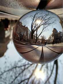 Glass Crystal Ball Reflective Sphere, Suitable For Restaurant, Kitchen, Living Room, Party, Valentine's Day Gift, Craft Gift, Confession Gift, Night Light, Birthday Gift, Mother's Day Gift, Back To School/Graduation Gift, Memorial Gift, Wedding Favors, Bedroom, Living Room, Dining Room Decor, Romantic Atmosphere Gift, Christmas Gift, Summer Gift, Easter