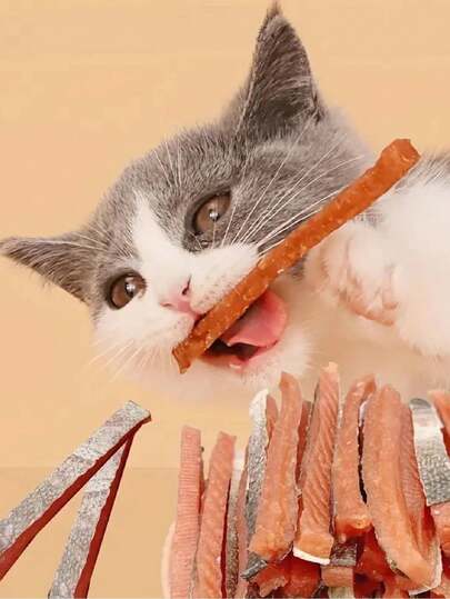 Alimento premios con sabor POLLO, snacks en forma de figuritas para mascota