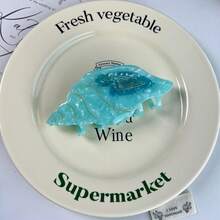 Pinces à cheveux en forme de pince de plage - Nouvelles pinces à cheveux grandes en acétate à thème océanique en forme de coquillage. Design unique et mignon, avec des motifs hippocampe, homard et coquillage avec faux perles. Pinces à cheveux, pinces à mâchoire, pinces à cheveux, clips à cheveux pour femmes. Accessoires pour cheveux pour les tenues de vacances. - Multicolore - Voir 23