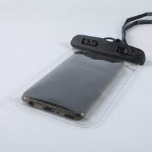 1pc Transparent Waterproof Phone Pouch, Suitable For Various Phones, Waterproof, Can Take Photos And Use Touch Screen - A - View 3
