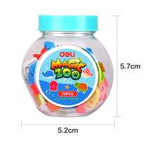 Deli 20 Pcs Pencil Erasers, Multicolored Eraser For Art Design & College Use - Sets - View 2