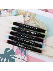 120pcs- Mark Pen Set Touch Color Children's Color Oil Double Headed Watercolor Pen Color Pen Watercolor Pen Set Paintbrush International Children's Day Painting Stationery Color Pen Gift Painting Painting Set, Back To School
