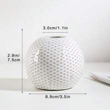 Set de 8 botellas de cerámica vintage con relieve para aceites esenciales, decoración de sobremesa para la sala de estar, entrada y mesita de noche