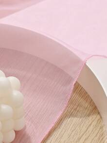 2件/4件/6件/10件粉色薄纱蝴蝶结椅套，轻盈白色面料户外婚礼椅装饰，适用于婚礼、生日派对椅装饰，米色、白色、秋季装饰、房间装饰、返校季、学校用品