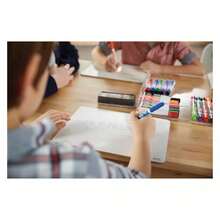 Expo 4pk Dry Erase Markers Fine Tip Black: Thin Whiteboard Markers, Low-Odor, Erasable, Stationery & Office Supplies - Black - View 7