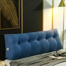 Pillow 200*50*20cm, Bed And Sofa Reading Pillow, Wedge Pillow, Wall Pillow, Seat Cushion, Wall Cushion, Women's Size With Washable Cover, Back Support Pillow, Lumbar Support - 深藍色 - 查看 8