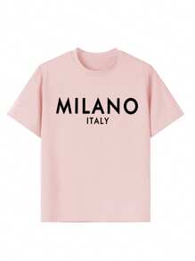 Conjunto de tres piezas de camiseta de cuello redondo casual con estampado para niñas, de manga corta, para estudiantes y niños pequeños en verano - ¡Las camisetas coloridas traen alegría y felicidad a cada niño! Ropa de niñas, camisetas gráficas de verano, ropa de niña preadolescente