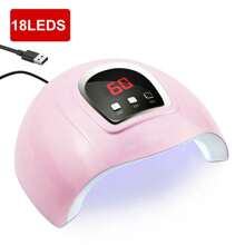 LIMEGIRL 1 PIEZA Lámpara de uñas LED UV con 18 LED para accesorios de manicura, accesorios y herramientas para uñas, secador de esmalte de uñas, equipo de secado de gel, herramientas profesionales de arte de uñas con sensor automático y 3 ajustes de temporizador, 3 estilos, suministros para uñas, herramientas para uñas, herramientas de arte de uñas, de vuelta a la escuela, uñas, herramientas para uñas para uñas postizas