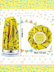 1pc Reusable Ice Pack Cold And Hot Use,Cute Pattern Hot Water Bag , Cold PacksTired Eyes,Easy To Carry ,Small&Easy To Store - Multicolor - View 3