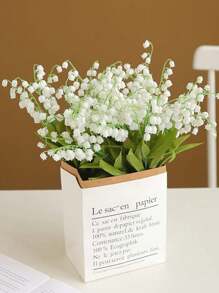 6/12 Stücke künstliche Blumen Windspiele Orchidee Hochzeitsstrauß zum Festhalten, Familie Garten Hochzeitsfeier Büro Dekoration Hochzeitsdekoration Braut Blumen zum Festhalten