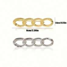 2 PCS Chain-Shaped Pants Waist Buckles, Waist Pants Clips, Adjustable Buttons, Jeans Pins, Women's Skirt And Clothing