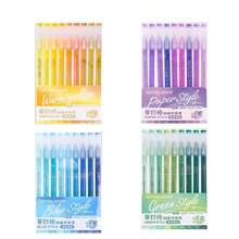 186pcs Set Morandi Gradient Color Neutral Ballpoint Pen, 0.5mm Transparent Barrel, Suitable For Drawings, Highlighting, Can Be Used As Arts & Crafts, Holiday, Birthday, Back-To-School Gifts, Party Favors - Multicolor - View 17