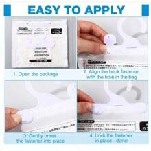 2/4/8/50pcs Hanging Wardrobe Moisture-Proof Bag, Dehumidifier Cabinet. Hanging Dehumidifier Cabinet With Water Collection Bag. Suitable For Wardrobes, Bookcases, Bedrooms, And Bathrooms