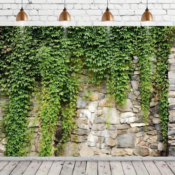 1pc Spring Garden Green Leaves Canvas Background Flag, For Photography, Suitable For Party Decor, Celebration Events And Birthday Anniversary, Reusable, For Indoor And Outdoor Use