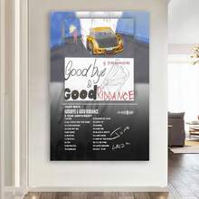 Framed JuiceWRLD Canvas Wall Art Goodbye And Good Riddance 5 Year Anniversary Special Edition Rap Album Cover Poster, Exclusive Music Prints For Bedroom Game Room Living Room Bar Studio - Framed - View 3