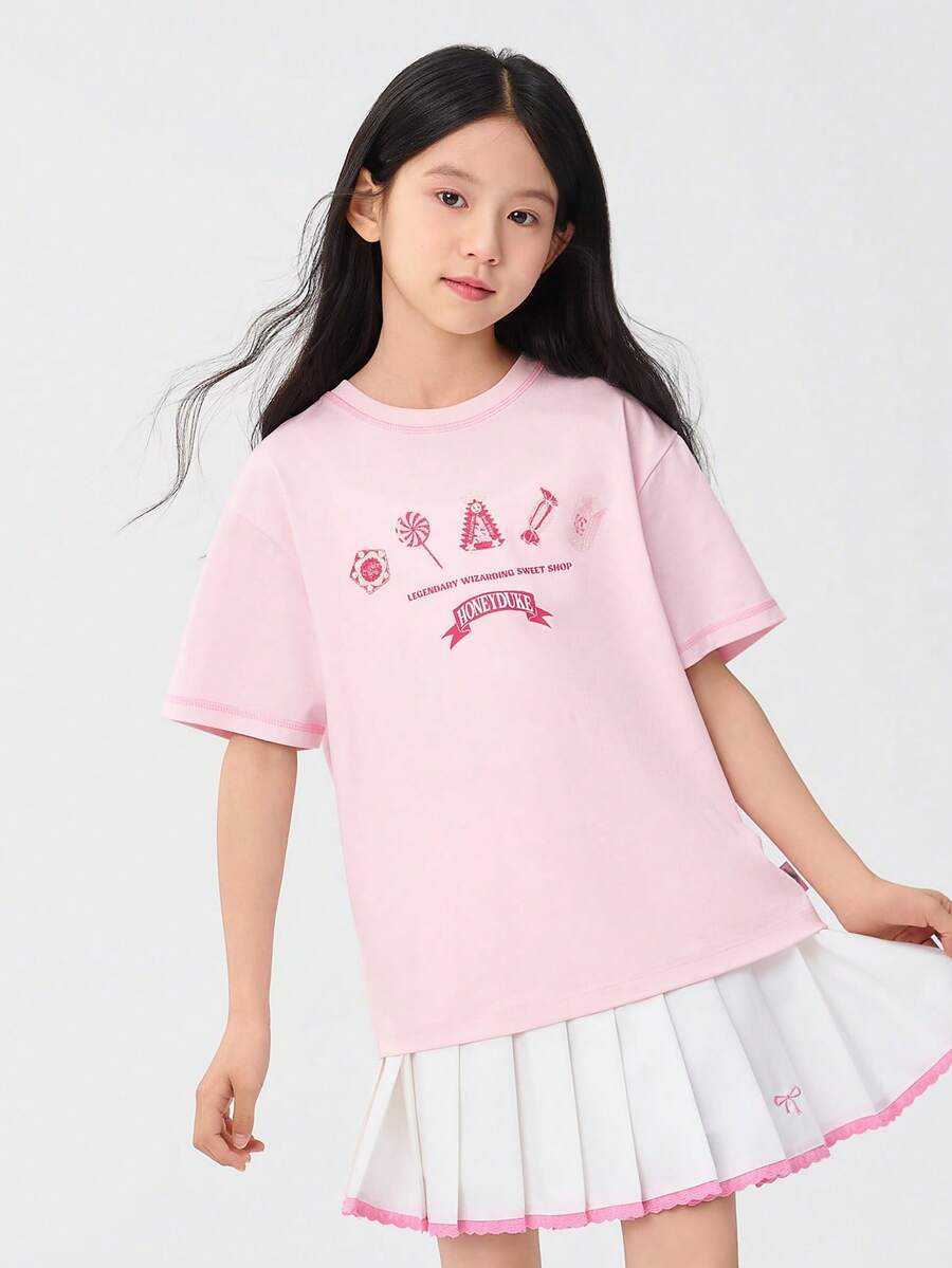 Balabala Mädchen T-Shirt, Schnell-Trocknend Top für Sommer 2025